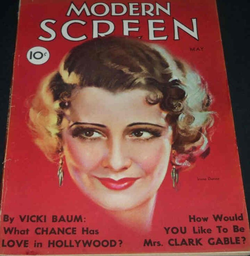 MODERN SCREEN magazine side cover Issue 18 May 1932